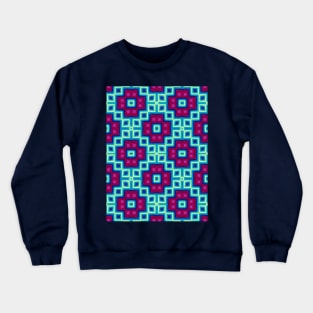 Tiled Flowers Crewneck Sweatshirt